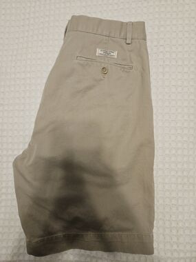 Polo Ralph Lauren Men's Beige Cotton Chino Shorts Button Pockets Flat Front